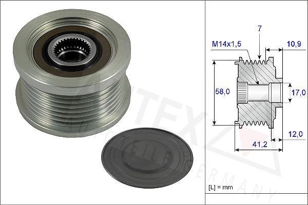 Autex 654817 - Piedziņas skriemelis, Ģenerators ps1.lv