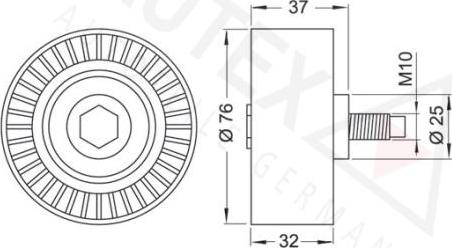 Autex 654255 - Parazīt / Vadrullītis, Zobsiksna ps1.lv