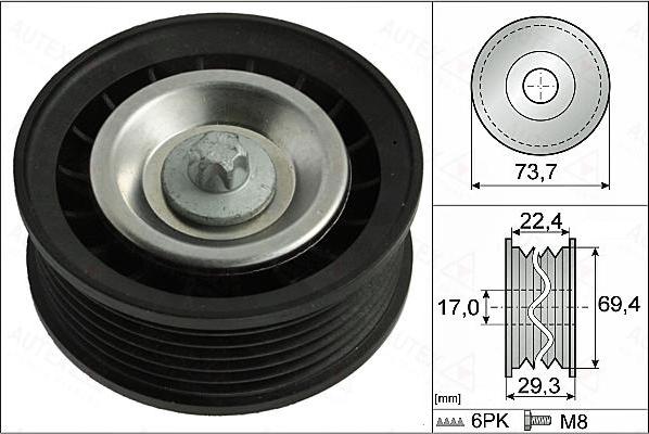 Autex 655080 - Parazīt / Vadrullītis, Ķīļrievu siksna ps1.lv