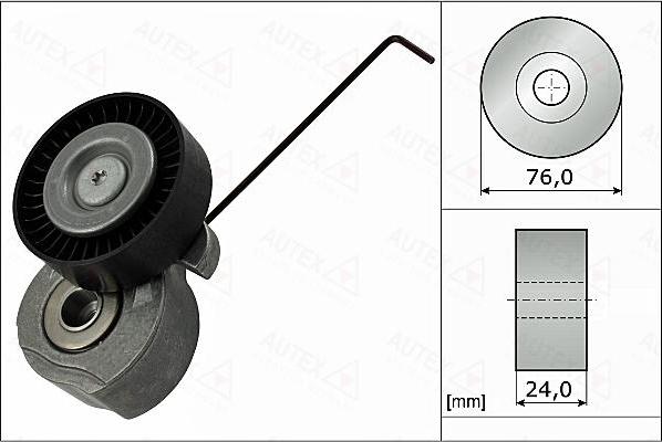 Autex 655070 - Siksnas spriegotājs, Ķīļsiksna ps1.lv