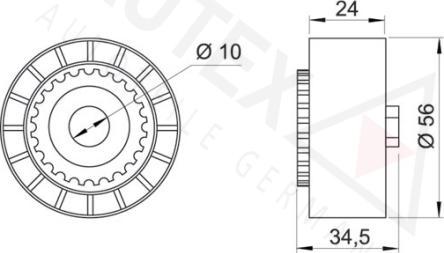 Autex 651345 - Parazīt / Vadrullītis, Ķīļrievu siksna ps1.lv