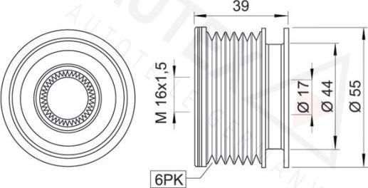 Autex 622071 - Piedziņas skriemelis, Ģenerators ps1.lv