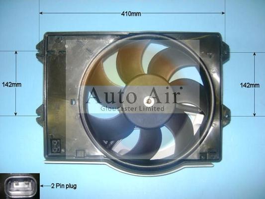 Auto Air Gloucester 05-1168 - Elektromotors, Dzes. sist. radiatora ventilators ps1.lv