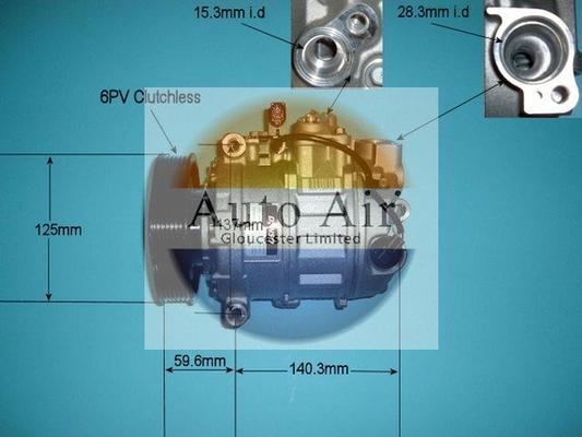 Auto Air Gloucester 14-9689 - Kompresors, Gaisa kond. sistēma ps1.lv