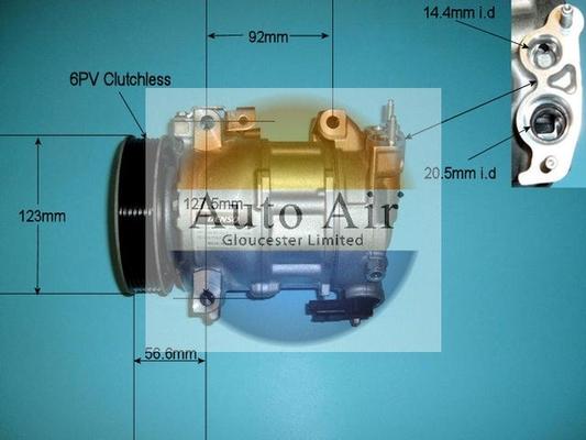 Auto Air Gloucester 14-9638 - Kompresors, Gaisa kond. sistēma ps1.lv