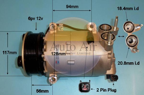 Auto Air Gloucester 14-9670P - Kompresors, Gaisa kond. sistēma ps1.lv