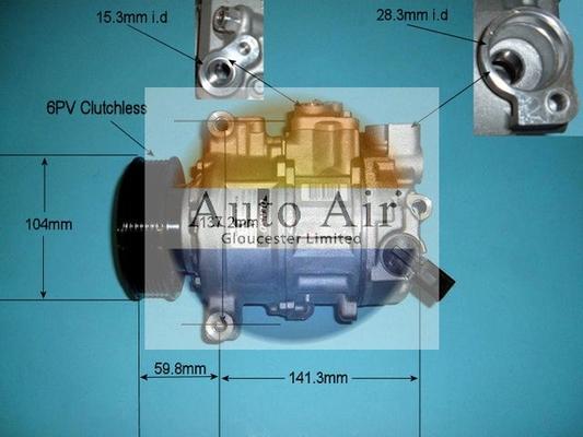 Auto Air Gloucester 14-9703 - Kompresors, Gaisa kond. sistēma ps1.lv