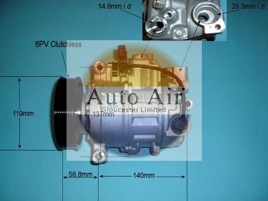 Auto Air Gloucester 14-9729 - Kompresors, Gaisa kond. sistēma ps1.lv