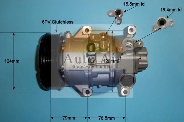 Auto Air Gloucester 14-5343P - Kompresors, Gaisa kond. sistēma ps1.lv