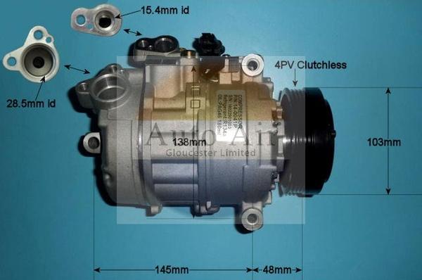 Auto Air Gloucester 14-0041P - Kompresors, Gaisa kond. sistēma ps1.lv