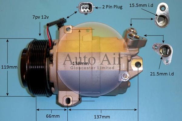 Auto Air Gloucester 14-0250P - Kompresors, Gaisa kond. sistēma ps1.lv