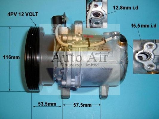 Auto Air Gloucester 14-0228 - Kompresors, Gaisa kond. sistēma ps1.lv