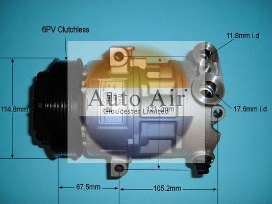 Auto Air Gloucester 14-1447R - Kompresors, Gaisa kond. sistēma ps1.lv