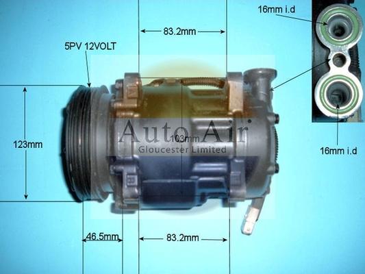 Auto Air Gloucester 14-1500R - Kompresors, Gaisa kond. sistēma ps1.lv