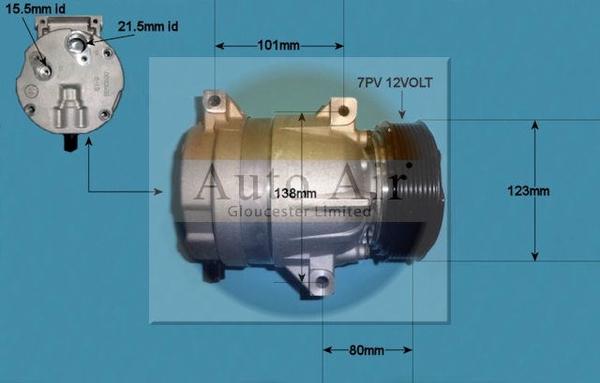 Auto Air Gloucester 14-1117 - Kompresors, Gaisa kond. sistēma ps1.lv