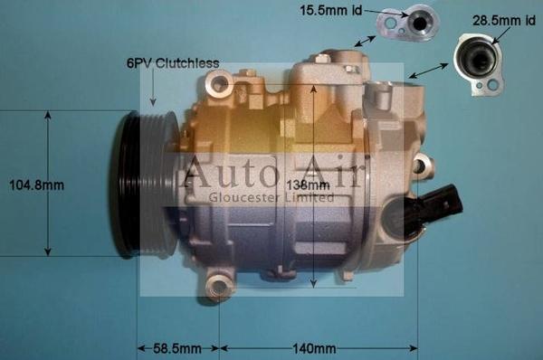 Auto Air Gloucester 14-1126P - Kompresors, Gaisa kond. sistēma ps1.lv