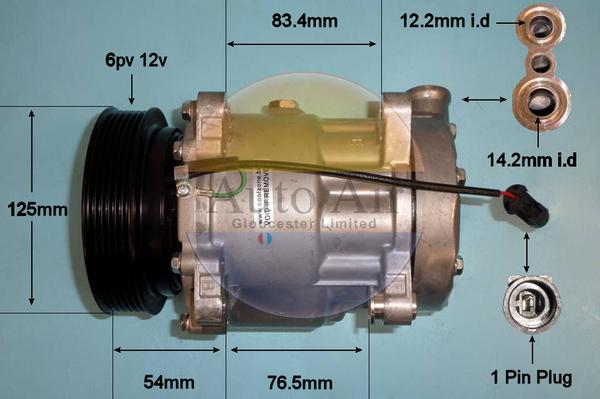 Auto Air Gloucester 14-1121P - Kompresors, Gaisa kond. sistēma ps1.lv