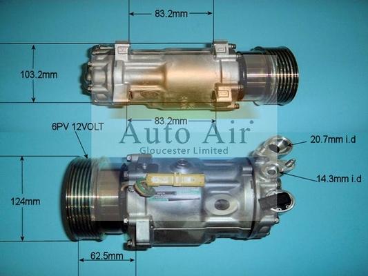 Auto Air Gloucester 14-1312 - Kompresors, Gaisa kond. sistēma ps1.lv