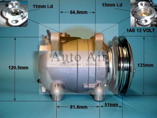 Auto Air Gloucester 14-1250 - Kompresors, Gaisa kond. sistēma ps1.lv