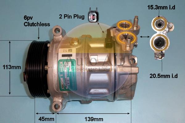 Auto Air Gloucester 14-2085 - Kompresors, Gaisa kond. sistēma ps1.lv