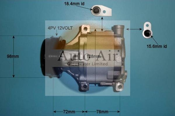 Auto Air Gloucester 14-2078 - Kompresors, Gaisa kond. sistēma ps1.lv