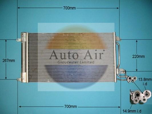 Auto Air Gloucester 16-9007 - Kondensators, Gaisa kond. sistēma ps1.lv