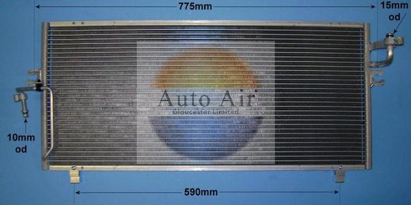 Auto Air Gloucester 16-9120 - Kondensators, Gaisa kond. sistēma ps1.lv