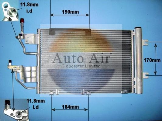 Auto Air Gloucester 16-1099 - Kondensators, Gaisa kond. sistēma ps1.lv