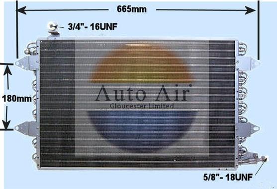 Auto Air Gloucester 16-1091 - Kondensators, Gaisa kond. sistēma ps1.lv