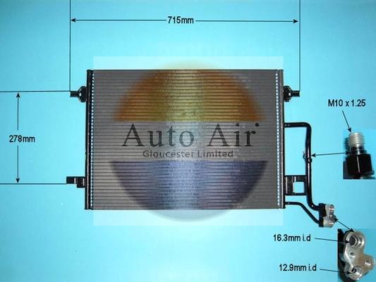 Auto Air Gloucester 16-1033 - Kondensators, Gaisa kond. sistēma ps1.lv