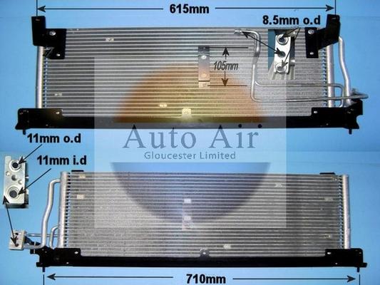 Auto Air Gloucester 16-1242 - Kondensators, Gaisa kond. sistēma ps1.lv