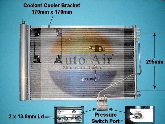 Auto Air Gloucester 16-1210A - Kondensators, Gaisa kond. sistēma ps1.lv