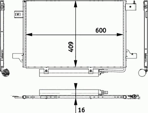 Autoclima 30311665 - Kondensators, Gaisa kond. sistēma ps1.lv