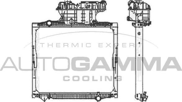 Autogamma 404444 - Radiators, Motora dzesēšanas sistēma ps1.lv