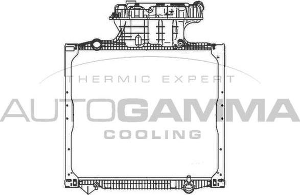 Autogamma 404676 - Radiators, Motora dzesēšanas sistēma ps1.lv