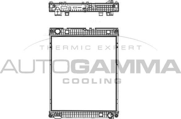 Autogamma 404678 - Radiators, Motora dzesēšanas sistēma ps1.lv