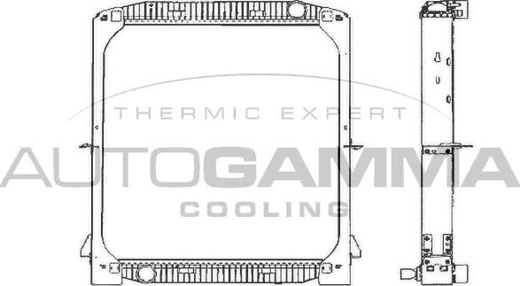 Autogamma 404066 - Radiators, Motora dzesēšanas sistēma ps1.lv