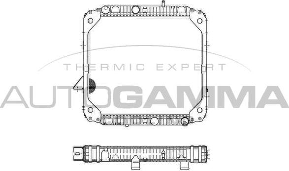 Autogamma 404036 - Radiators, Motora dzesēšanas sistēma ps1.lv