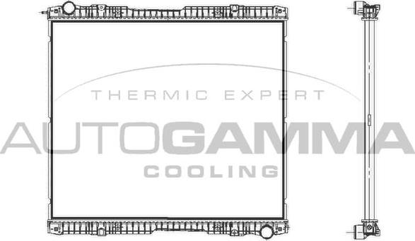 Autogamma 404850 - Radiators, Motora dzesēšanas sistēma ps1.lv