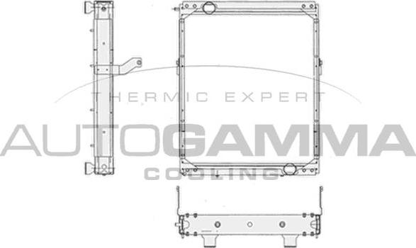 Autogamma 404864 - Radiators, Motora dzesēšanas sistēma ps1.lv