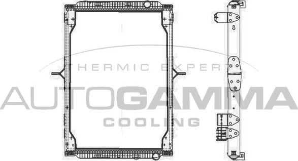 Autogamma 404884 - Radiators, Motora dzesēšanas sistēma ps1.lv