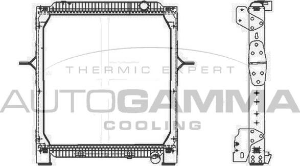 Autogamma 404886 - Radiators, Motora dzesēšanas sistēma ps1.lv