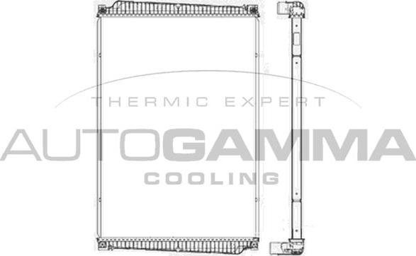 Autogamma 405012 - Radiators, Motora dzesēšanas sistēma ps1.lv