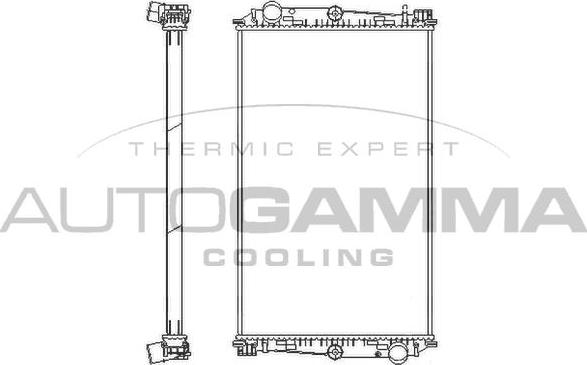 Autogamma 405294 - Radiators, Motora dzesēšanas sistēma ps1.lv