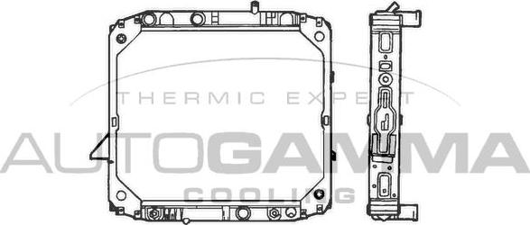 Autogamma 400498 - Radiators, Motora dzesēšanas sistēma ps1.lv