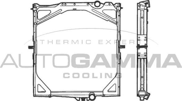 Autogamma 400668 - Radiators, Motora dzesēšanas sistēma ps1.lv