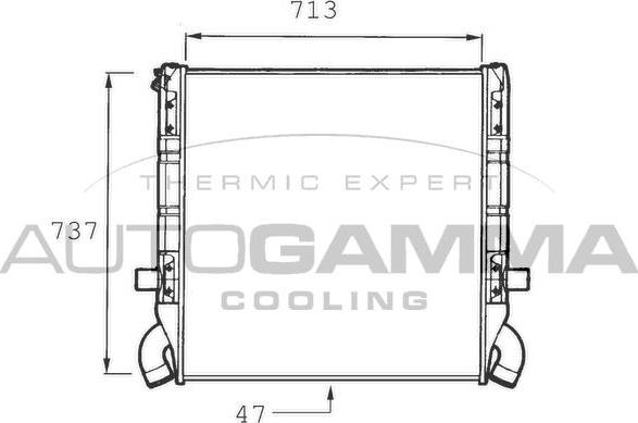 Autogamma 400054 - Radiators, Motora dzesēšanas sistēma ps1.lv