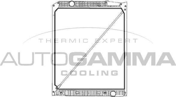 Autogamma 400814 - Radiators, Motora dzesēšanas sistēma ps1.lv