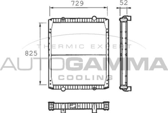 Autogamma 400360 - Radiators, Motora dzesēšanas sistēma ps1.lv