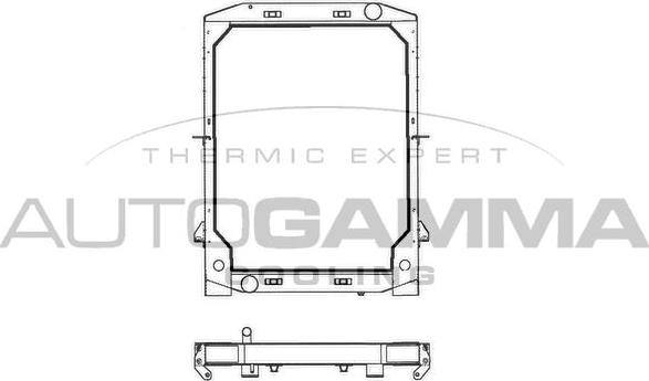 Autogamma 400756 - Radiators, Motora dzesēšanas sistēma ps1.lv